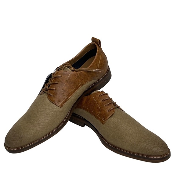 Sonoma Norrin Two-Tone Oxfords (Size:13, Color:Taupe/Brown) - Picture 2 of 5